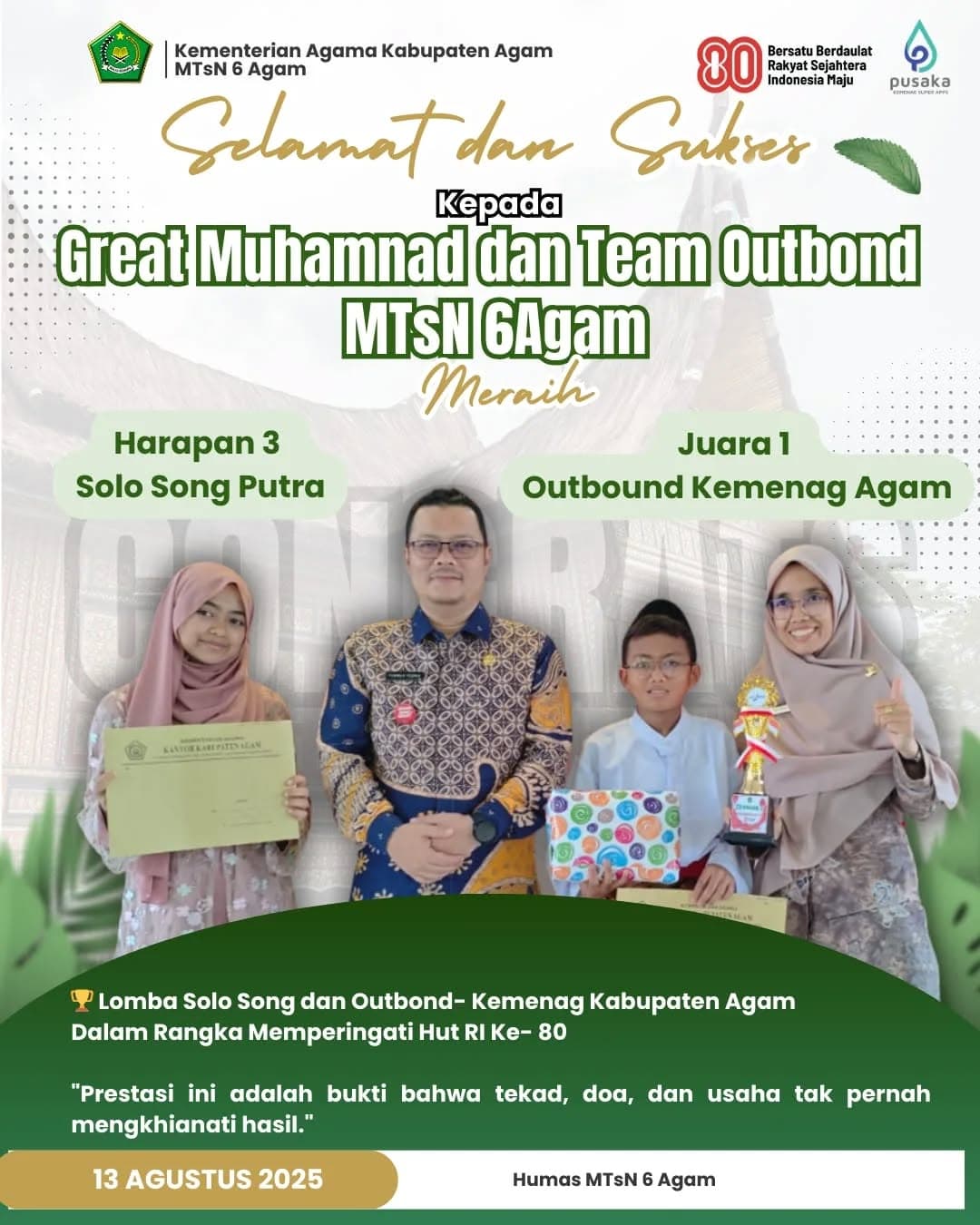 Juara 3 Lomba Volly Putri